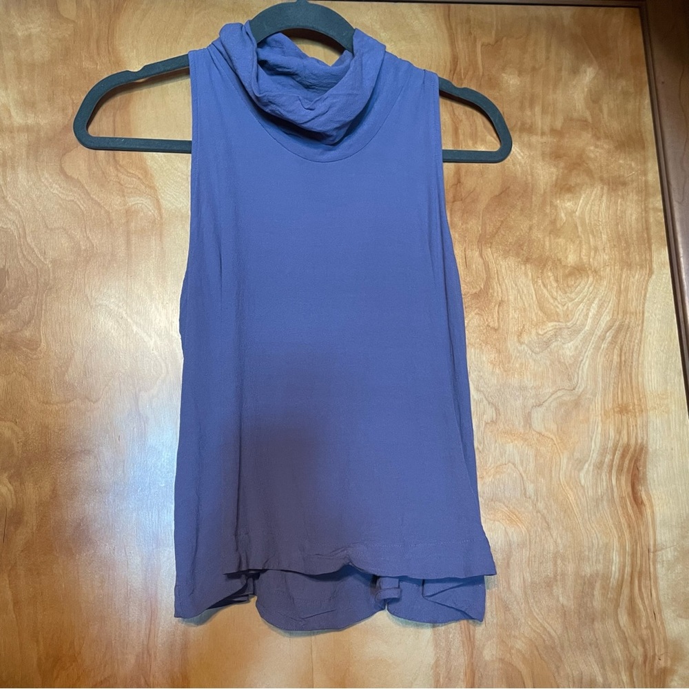 Free People Backless Mock Neck Tank S